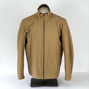 Timberland Soft Shell Jacket Beige Tan Cotton Nylon Water Repellent Size L